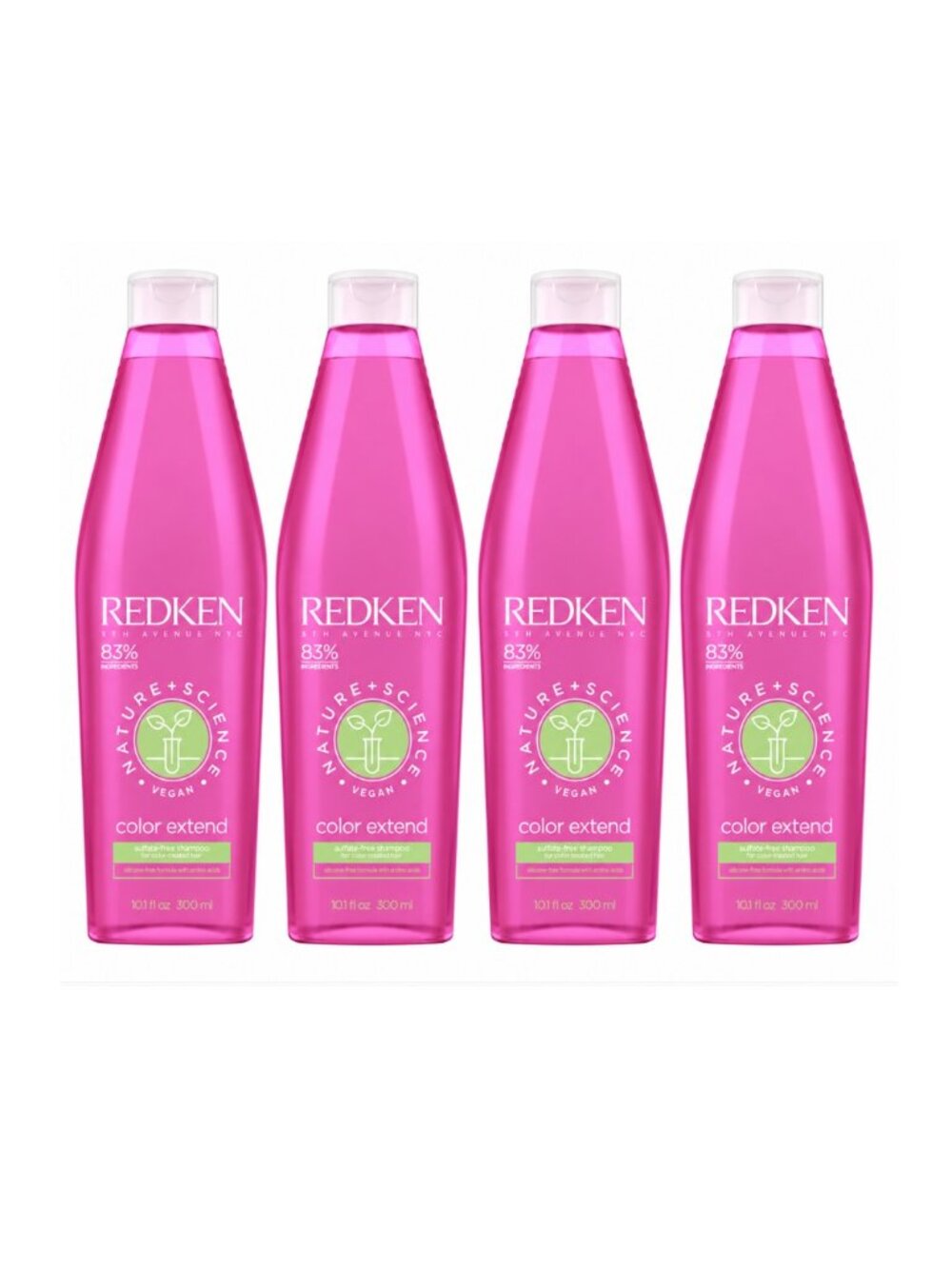 Lot of 4 Redken VEGAN Color Extend Shampoo, 10.1 fl oz